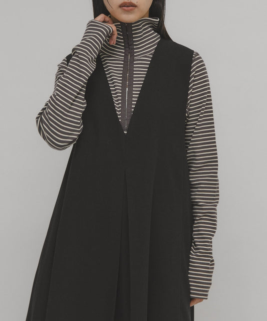 KBF 高領條紋 tops