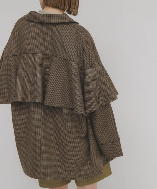 KBF 荷葉邊傘形外套