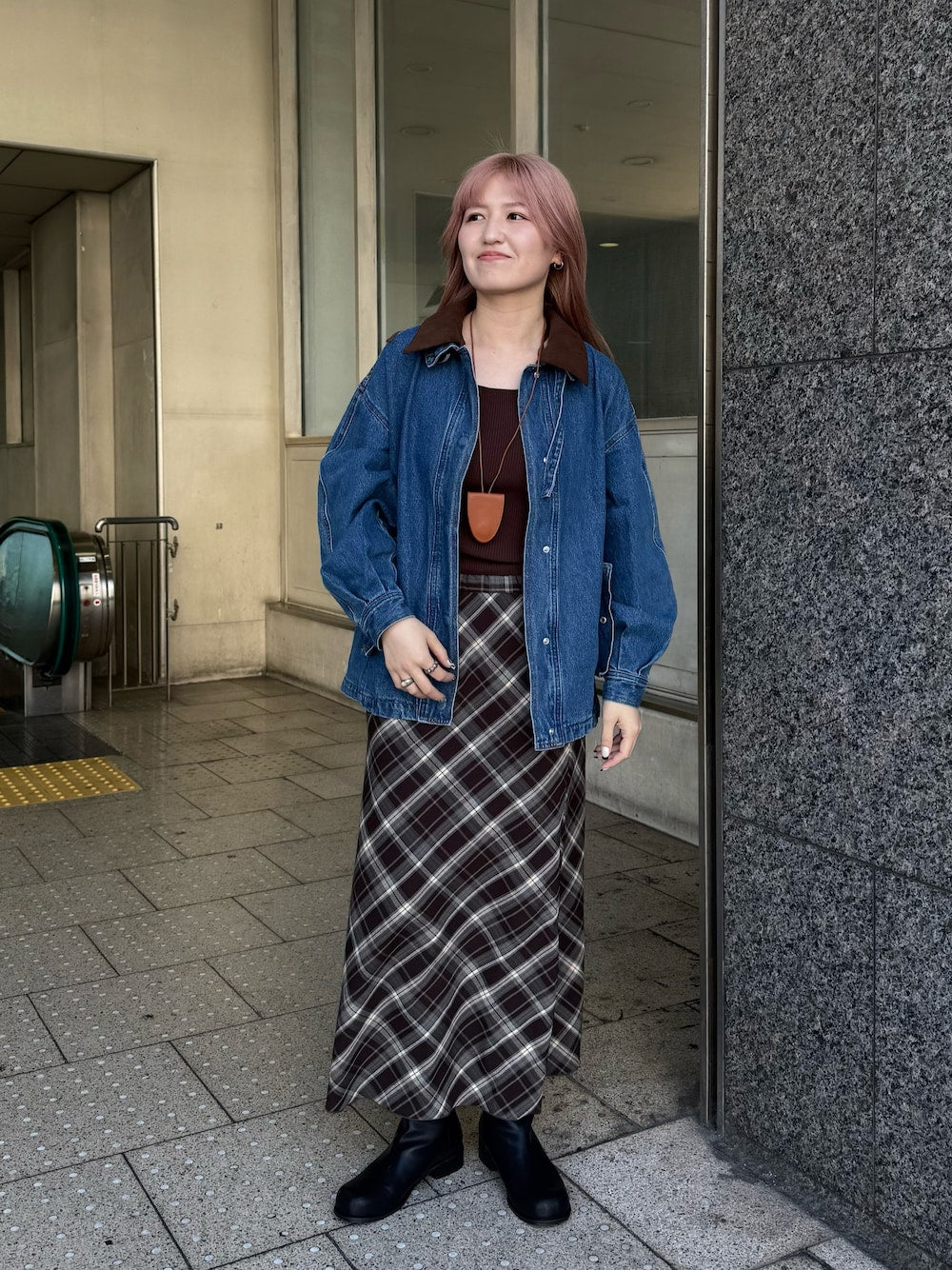 KBF 2WAY color denim blouson