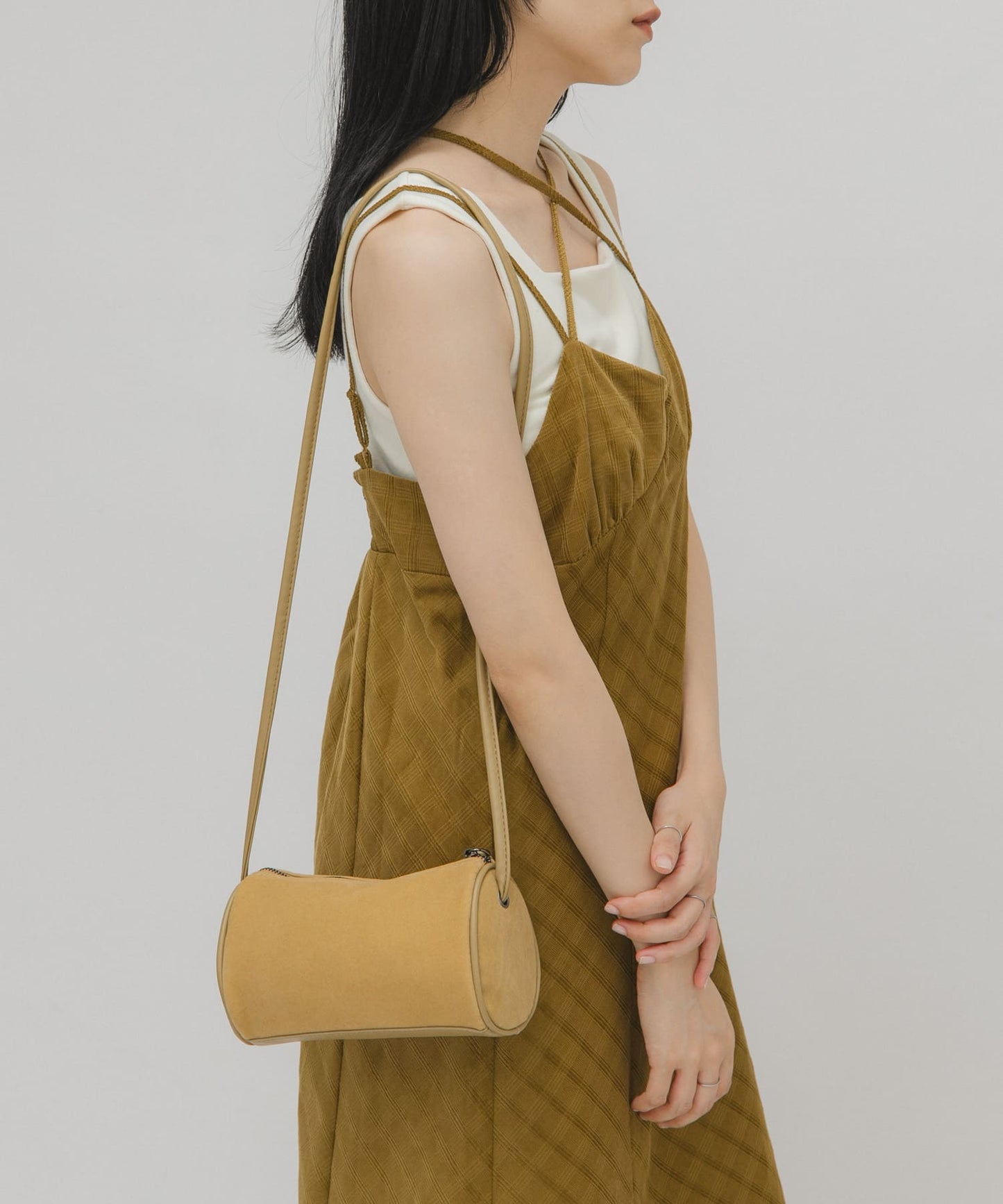 KBF Stitch design velor mini bag