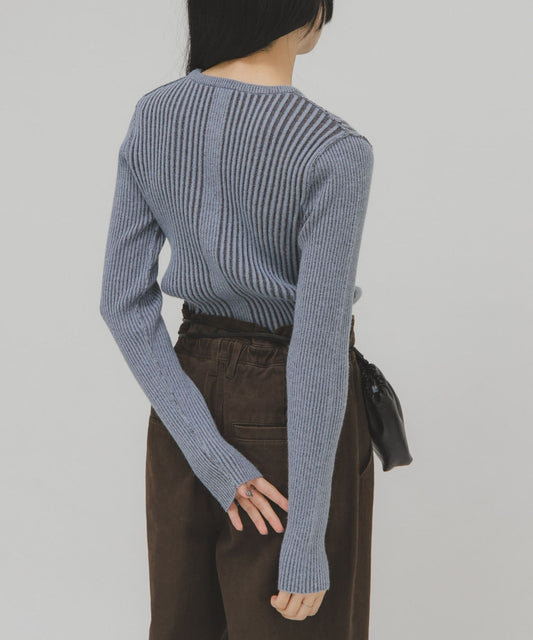 KBF illi 羅紋圓領針織衫