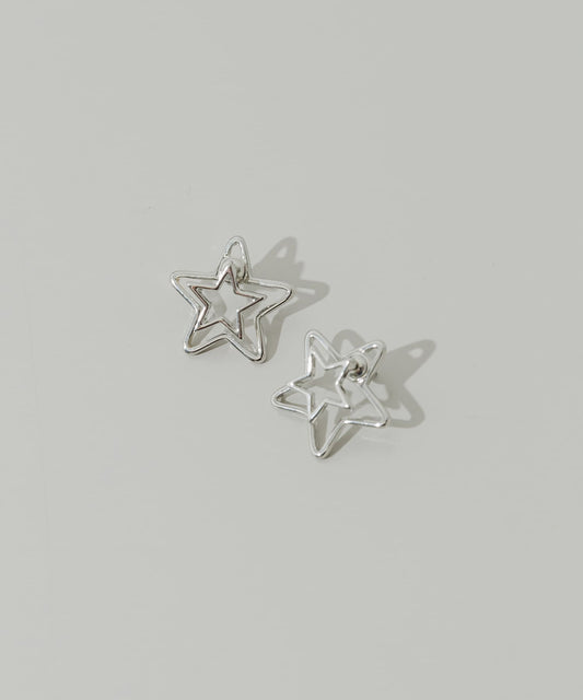 SMELLY Double Star Earrings