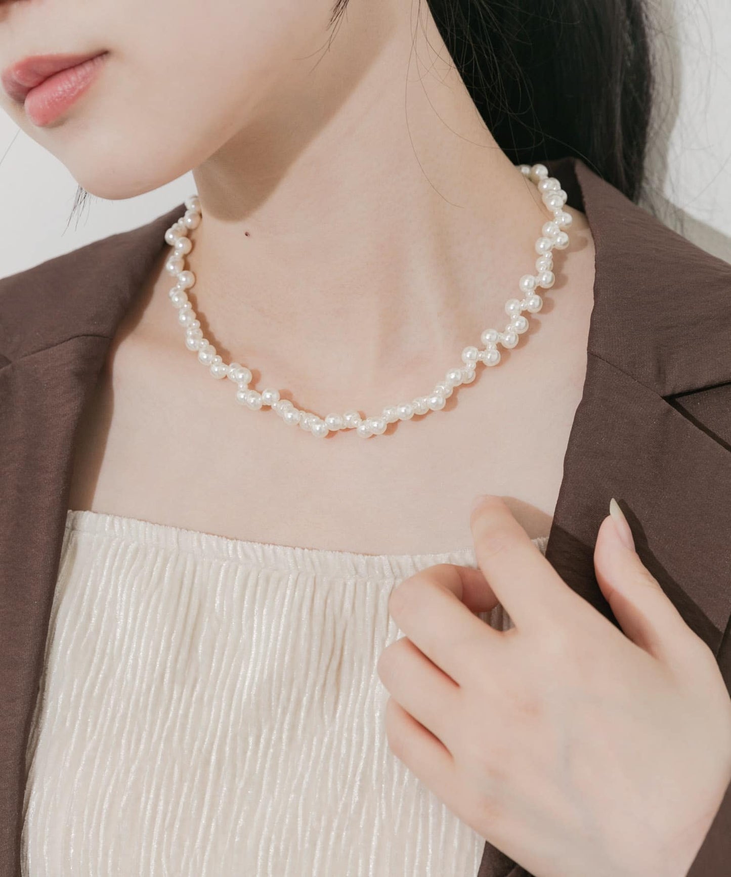 SMELLY Random pearl necklace