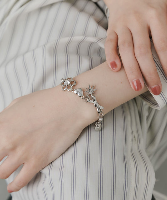 SMELLY Metal Chain Motif Mantel Bracelet