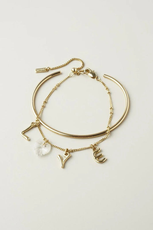 GOLDY Love Charm Bangles & Bracelets