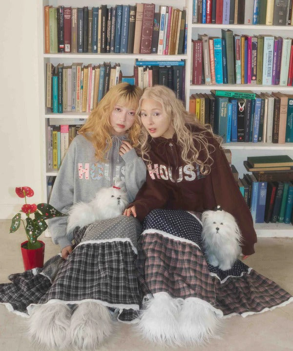 WC Patchwork tiered skirt