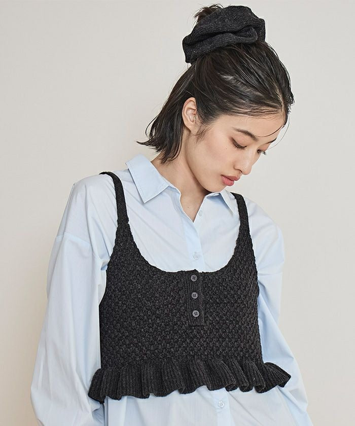 Miette 針織吊帶緊身胸衣配髮帶