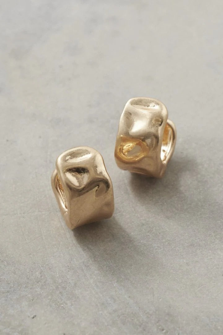 GOLDY BUMPY HOOP ONE TOUCH PIERCE