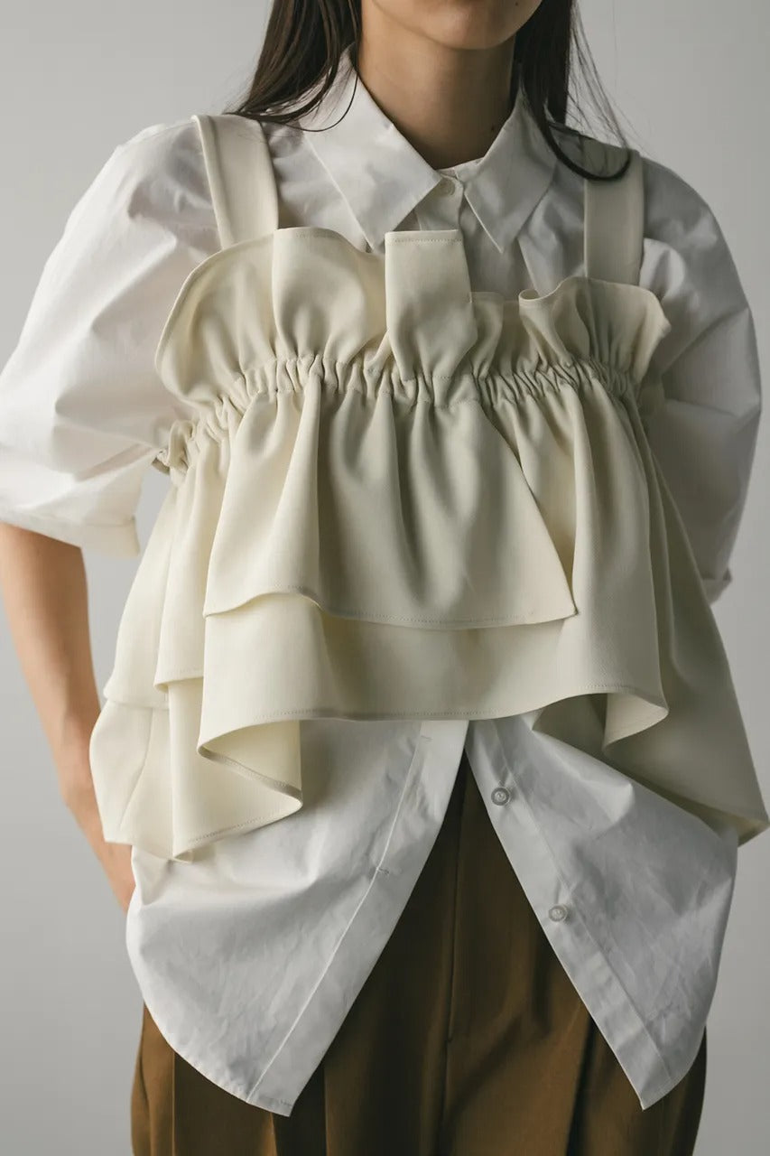 STYLEMIXER asymmetry frill bustier