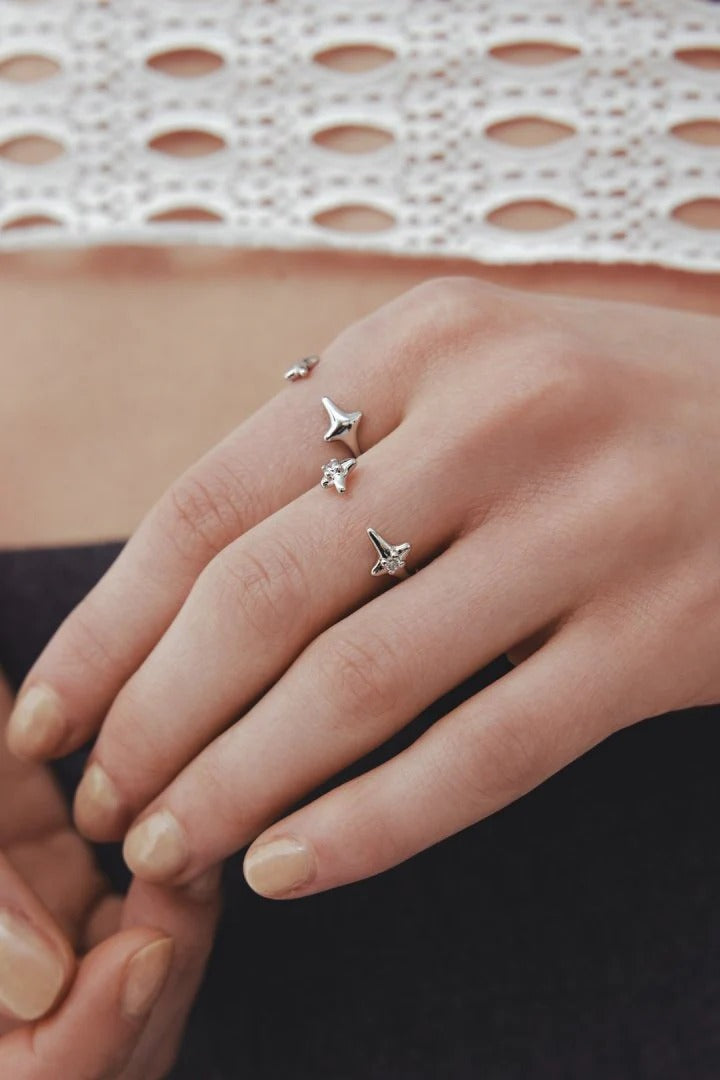 GOLDY Twinkle Motif Set Rings