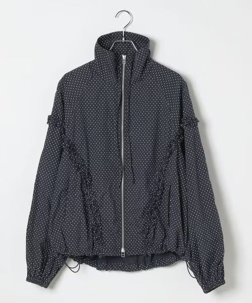 heather 褶邊尼龍 jacket