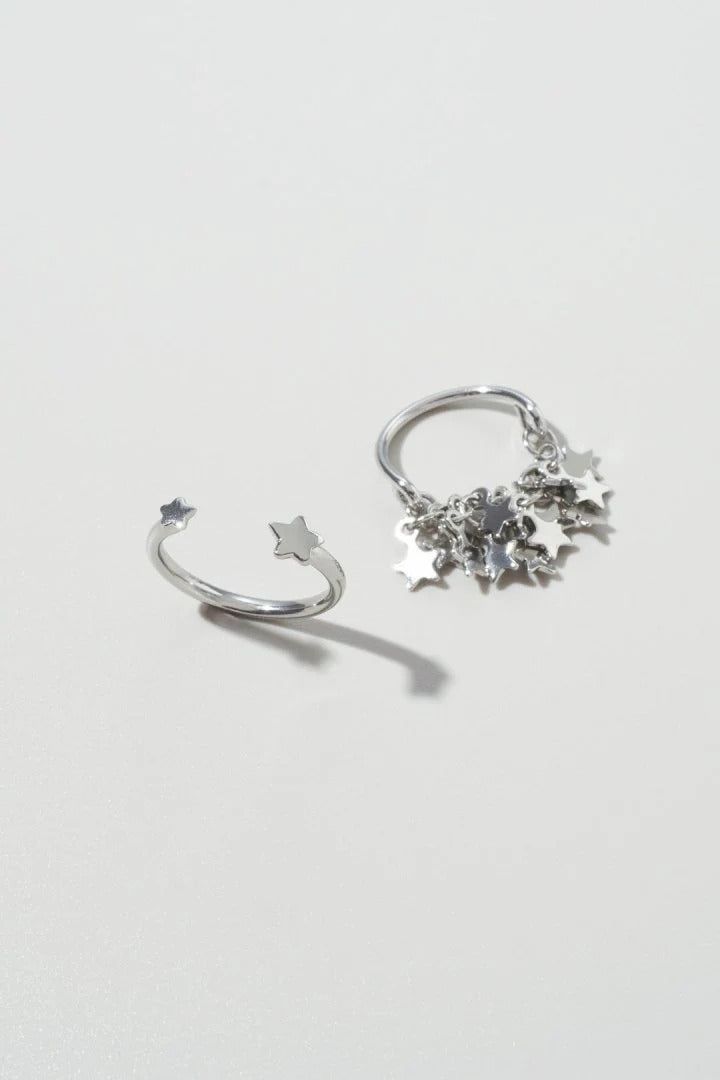 GOLDY Star shower Ring 2P Set