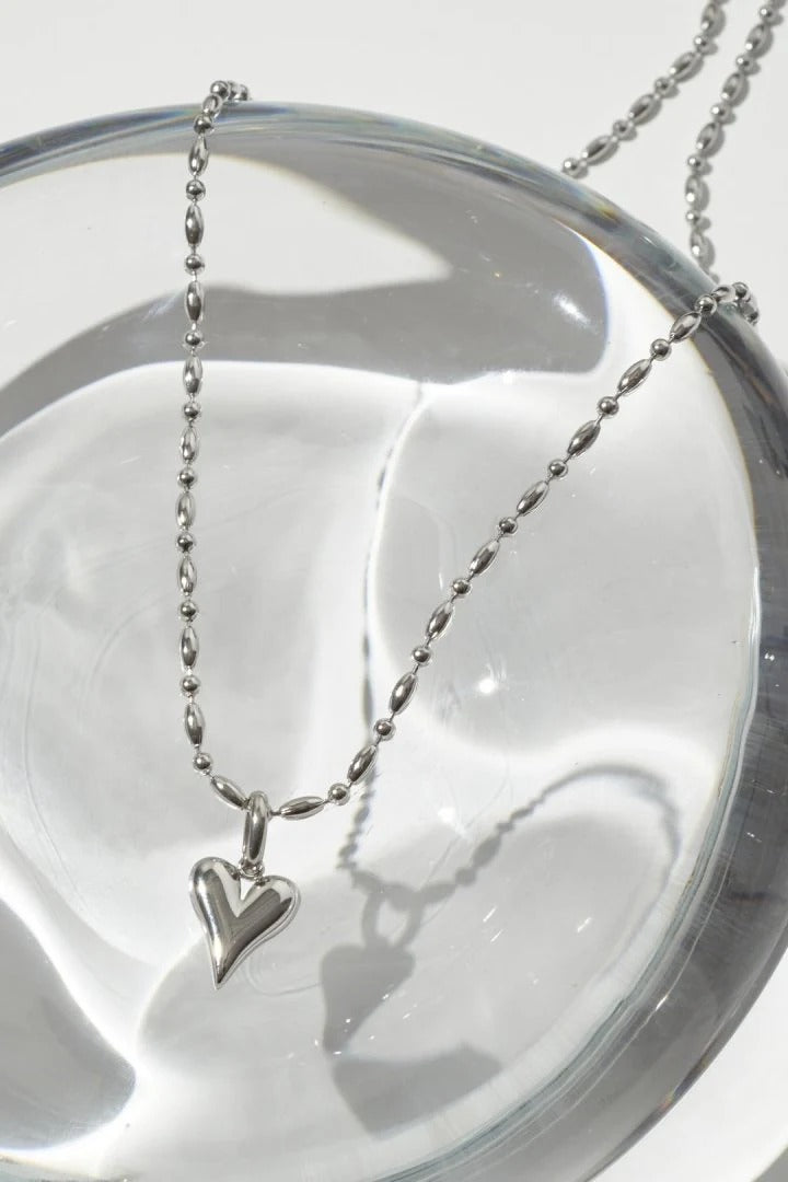 GOLDY 心形吊墜不銹鋼項鍊