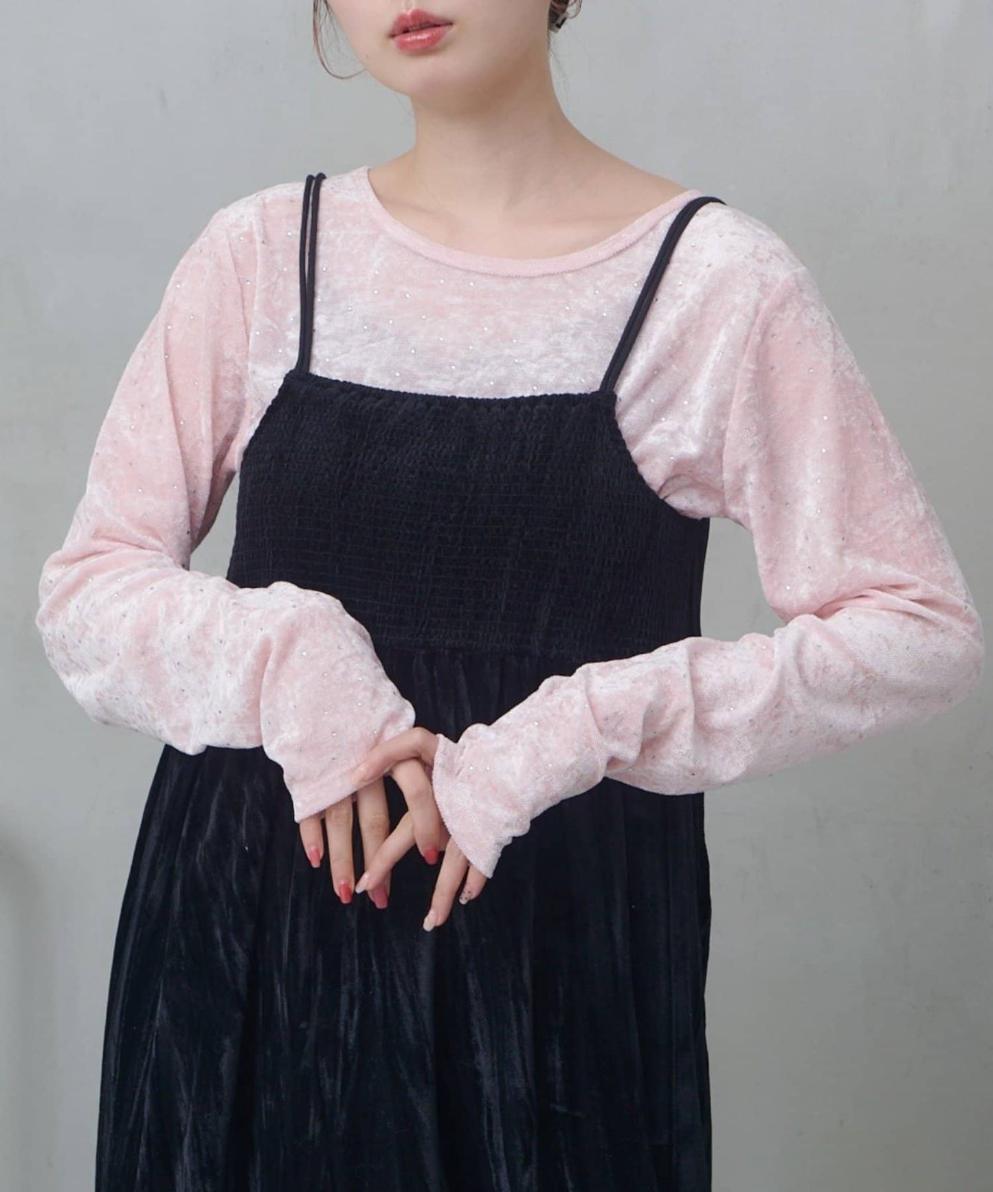 Kastane 鉚釘天鵝絨TOP