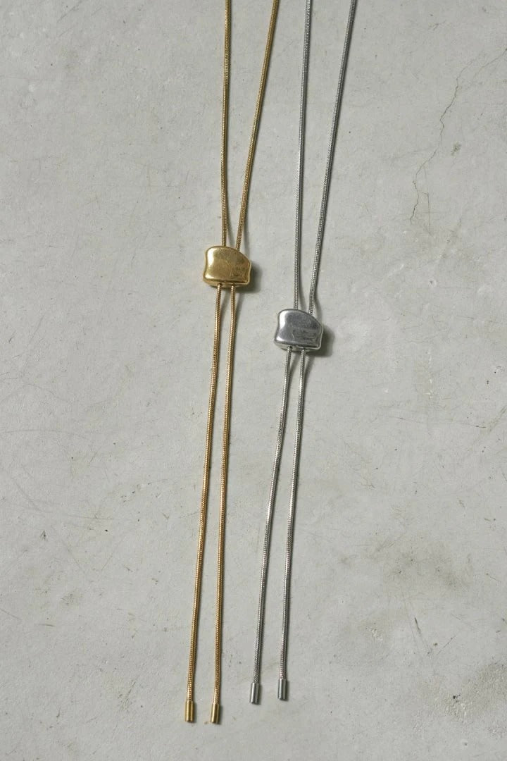 GOLDY Loop Tying Stainless Steel Necklace