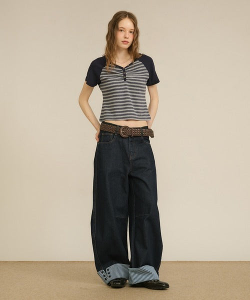 hazyl rollup wide pants