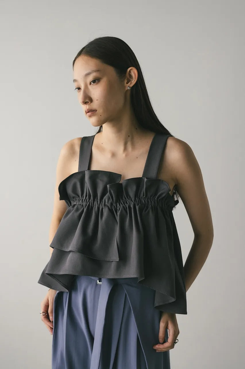 STYLEMIXER asymmetry frill bustier