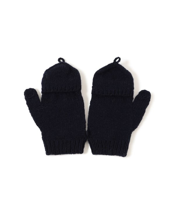 BEAMS BOY 100%羊毛花花刺繡手套