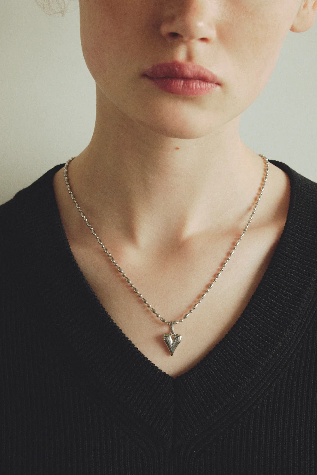 GOLDY 心形吊墜不銹鋼項鍊