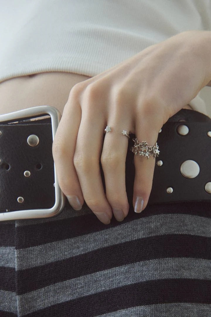 GOLDY Star shower Ring 2P Set