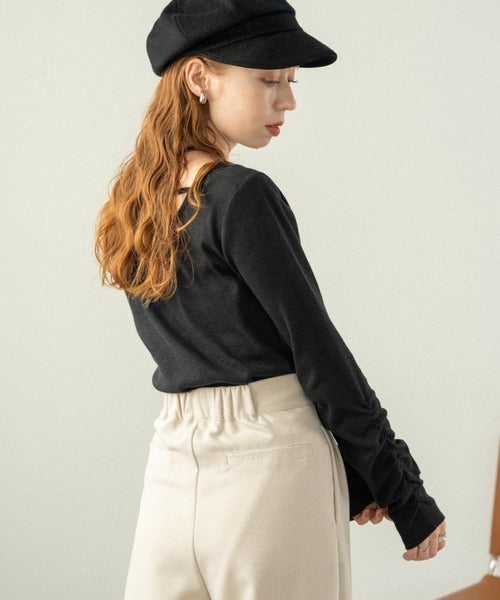 Hinari 綁帶掛頸混色上衣