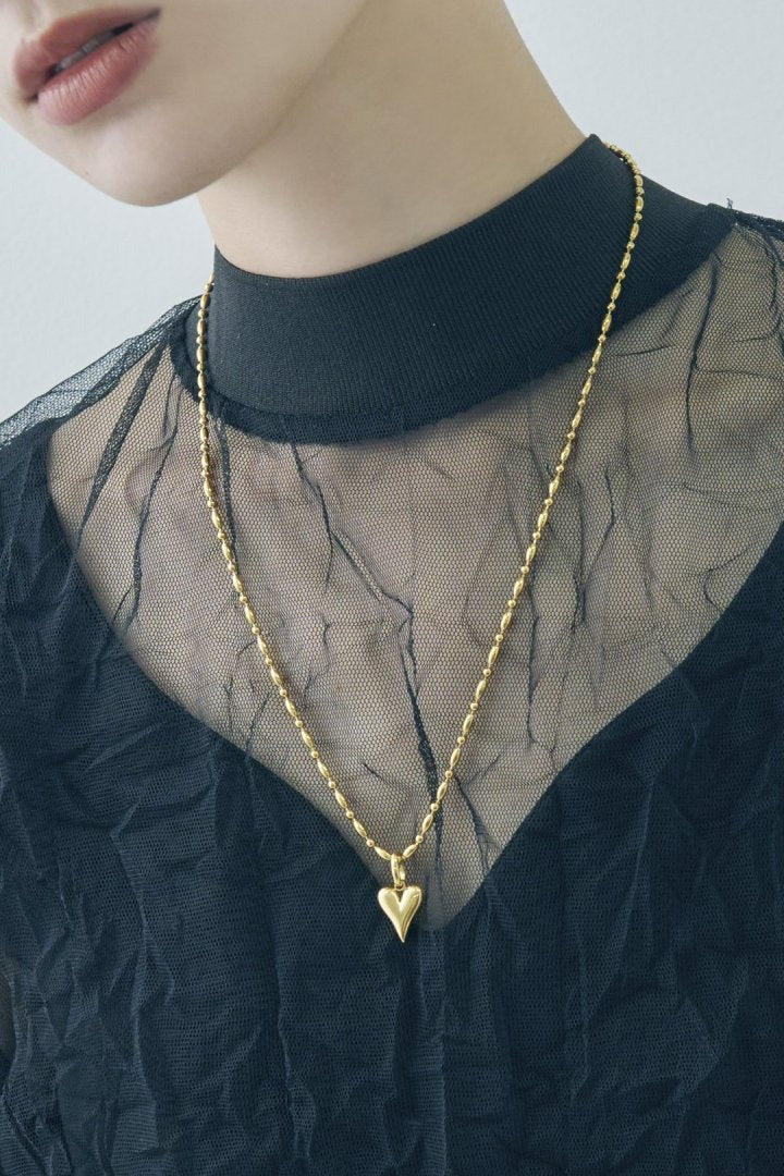 GOLDY 心形吊墜不銹鋼項鍊