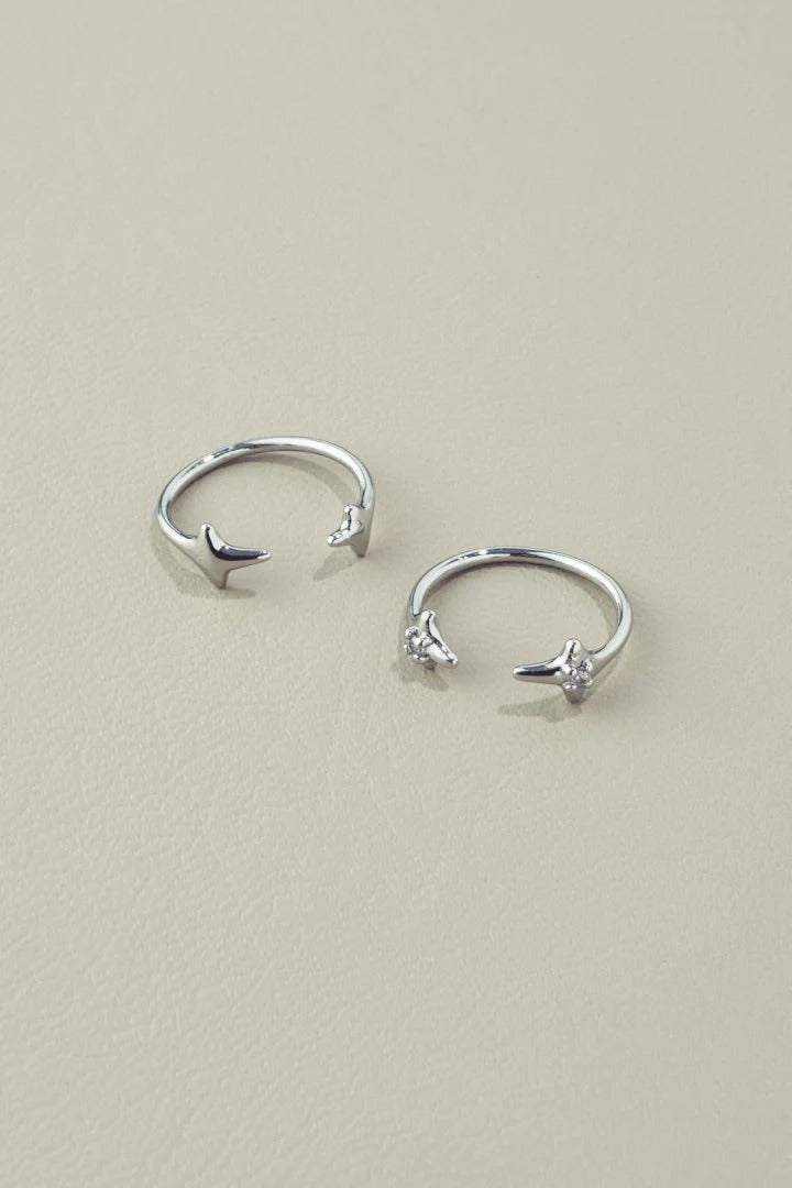 GOLDY Twinkle Motif Set Rings