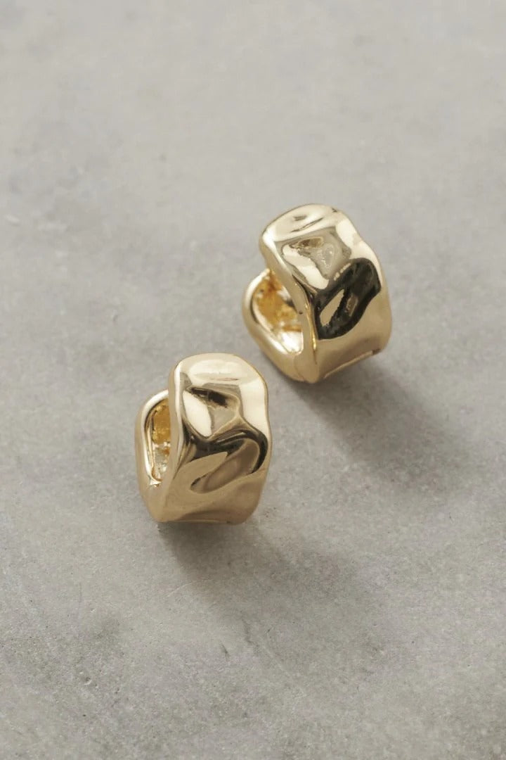 GOLDY BUMPY HOOP ONE TOUCH PIERCE