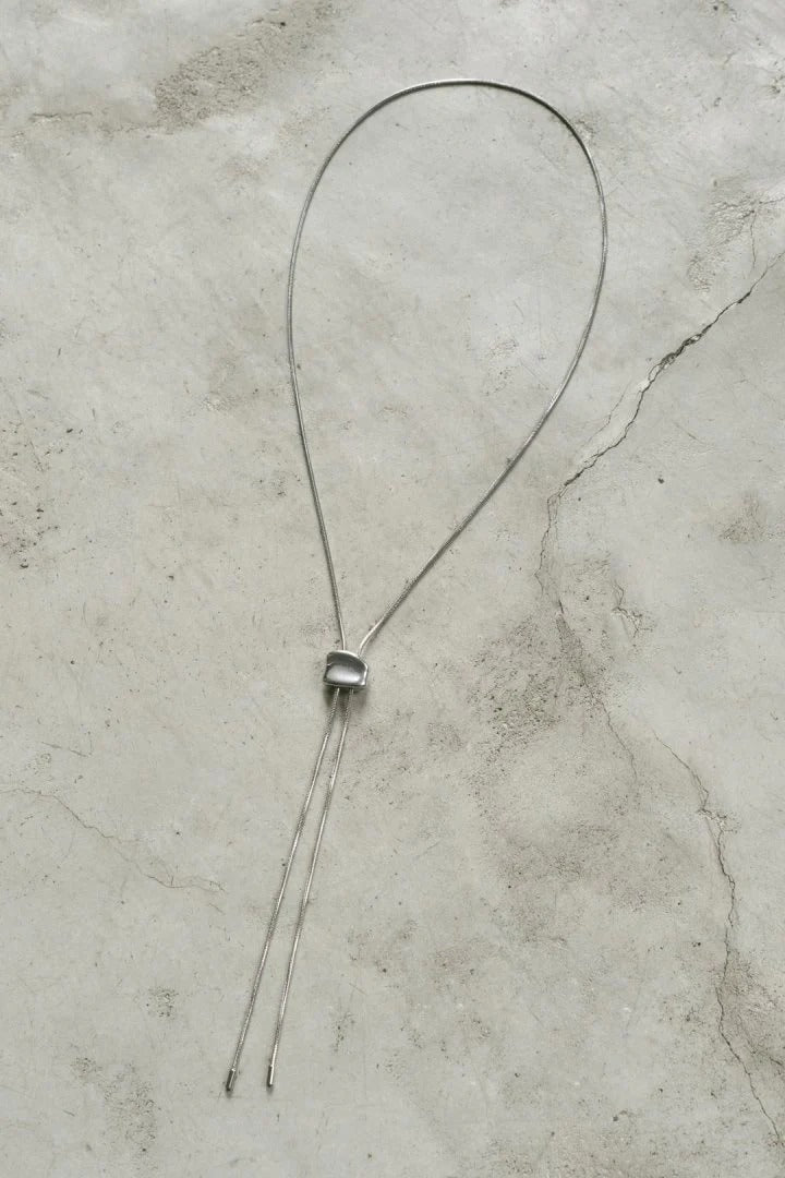 GOLDY Loop Tying Stainless Steel Necklace