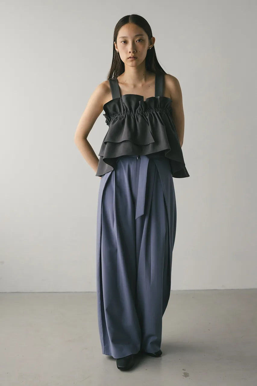 STYLEMIXER asymmetry frill bustier