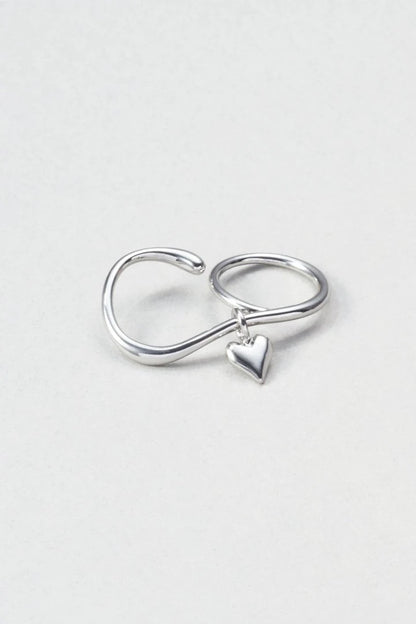 GOLDY 2way Heart Double Ring