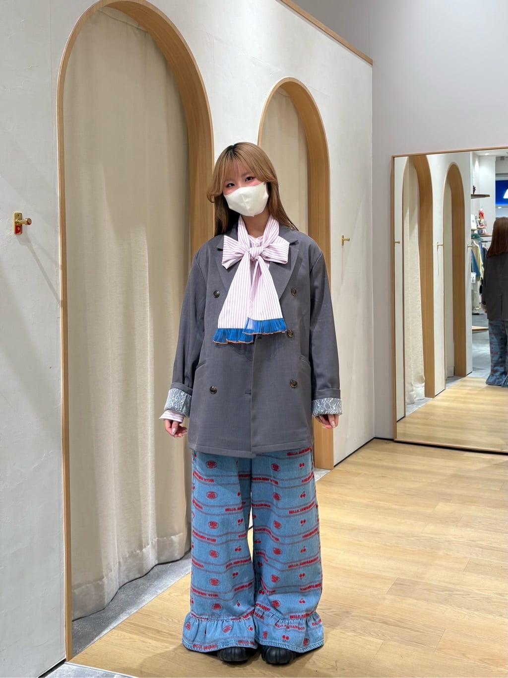 HELLO.SANFRANCISCO 直紋蝴蝶結襯衫 - Image 66