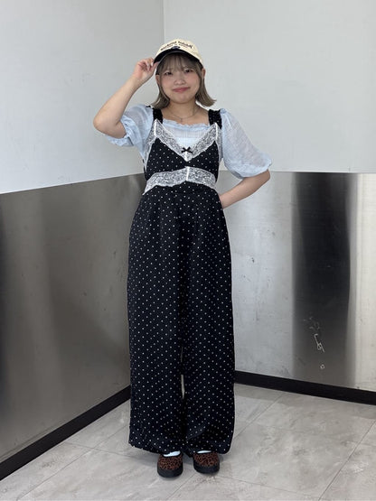 w closet 波點吊帶連身褲 - Image 27