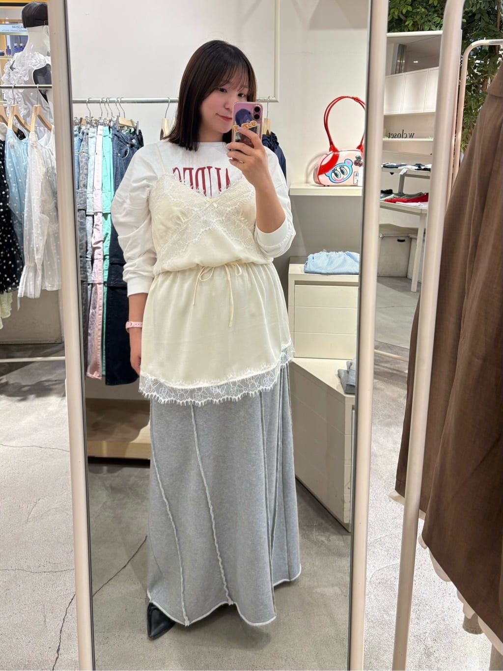 w closet 流線長版運動半裙 - Image 34