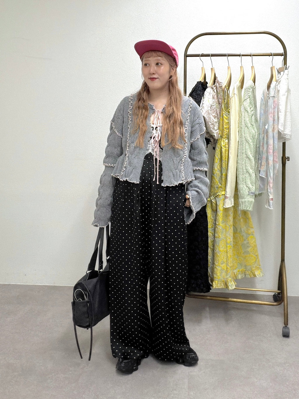 w closet 波點吊帶連身褲 - Image 24