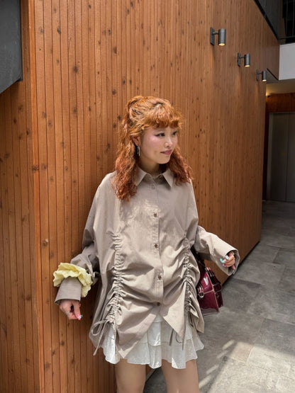 CIAOPANIC Shirred Big Shirt - Image 36