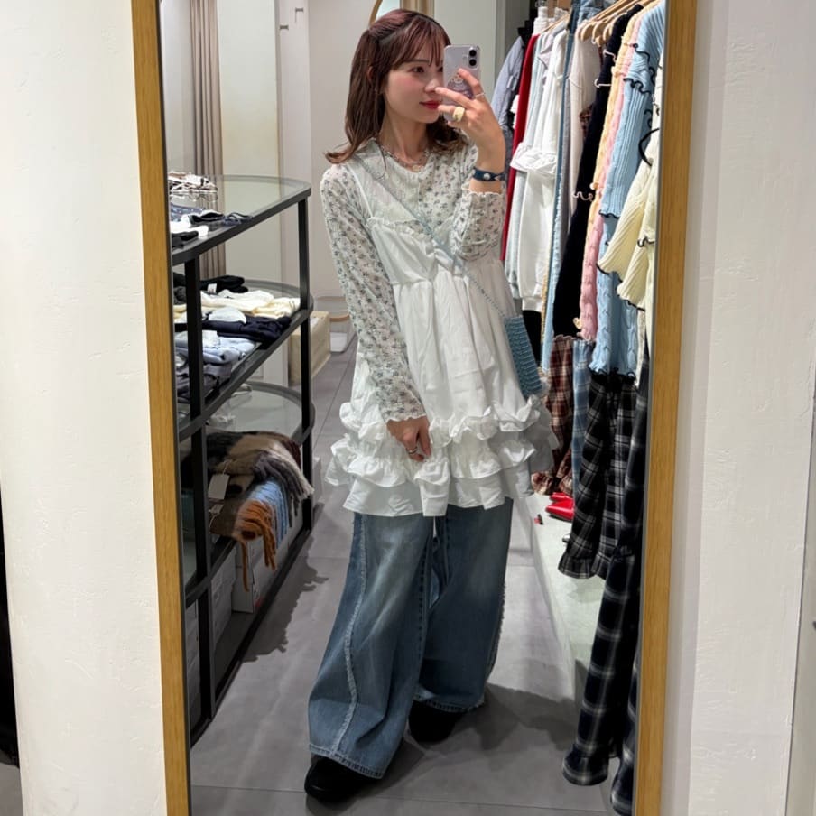 w closet 碎花拼接Tee - Image 53