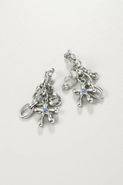GOLDY Color Flower Charm Earrings