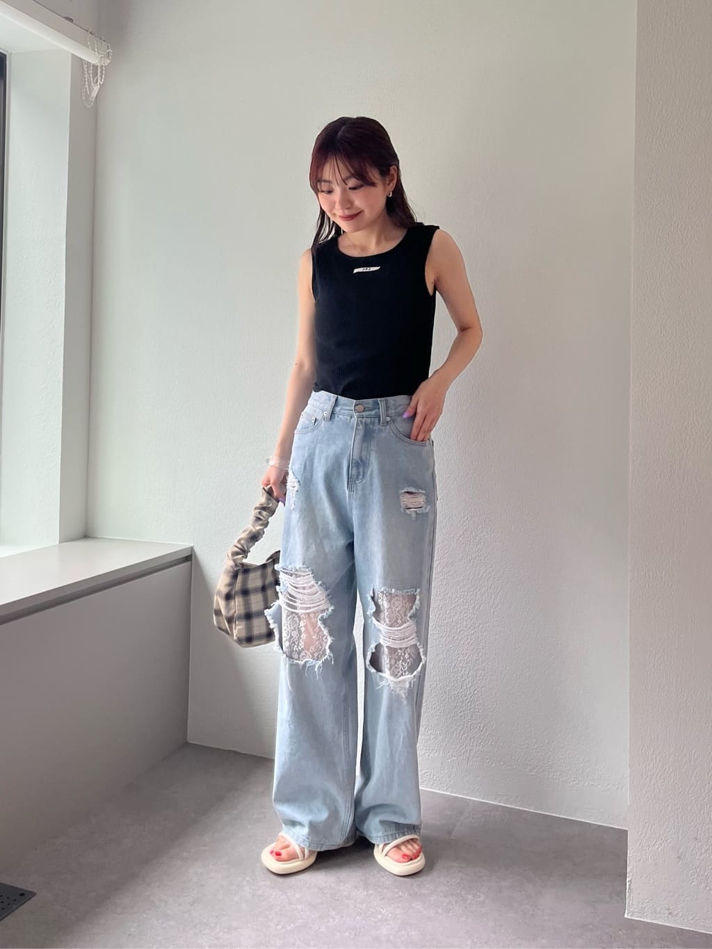 [大人氣] Kastane Lace Denim