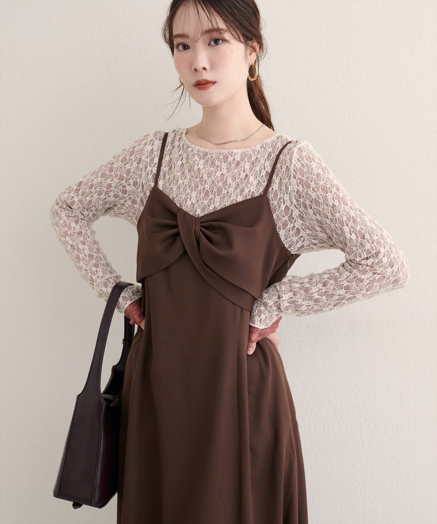 natural couture 雙面兩色Lace Top