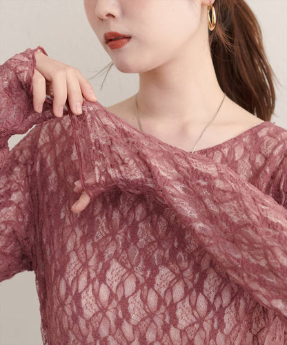 natural couture 雙面兩色Lace Top