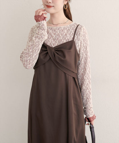 natural couture 雙面兩色Lace Top