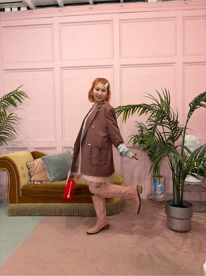 HELLO.SANFRANCISCO Waffle Logo Tulle Hoodie Tunic - Image 27
