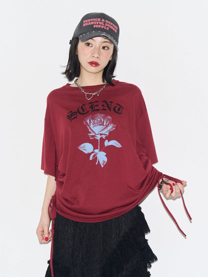 レース アシメロングスカート