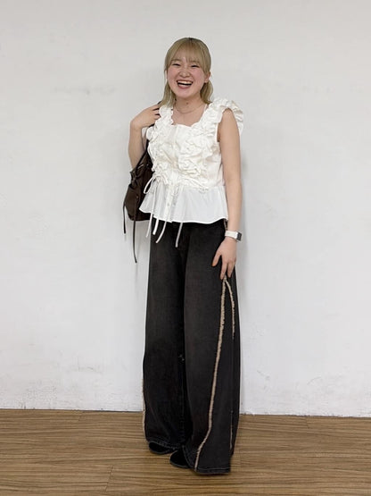 w closet Frilly sleeveless blouse - Image 83