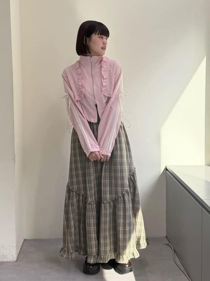 [人氣款2026 version] w closet Frilled nylon blouson - Image 52