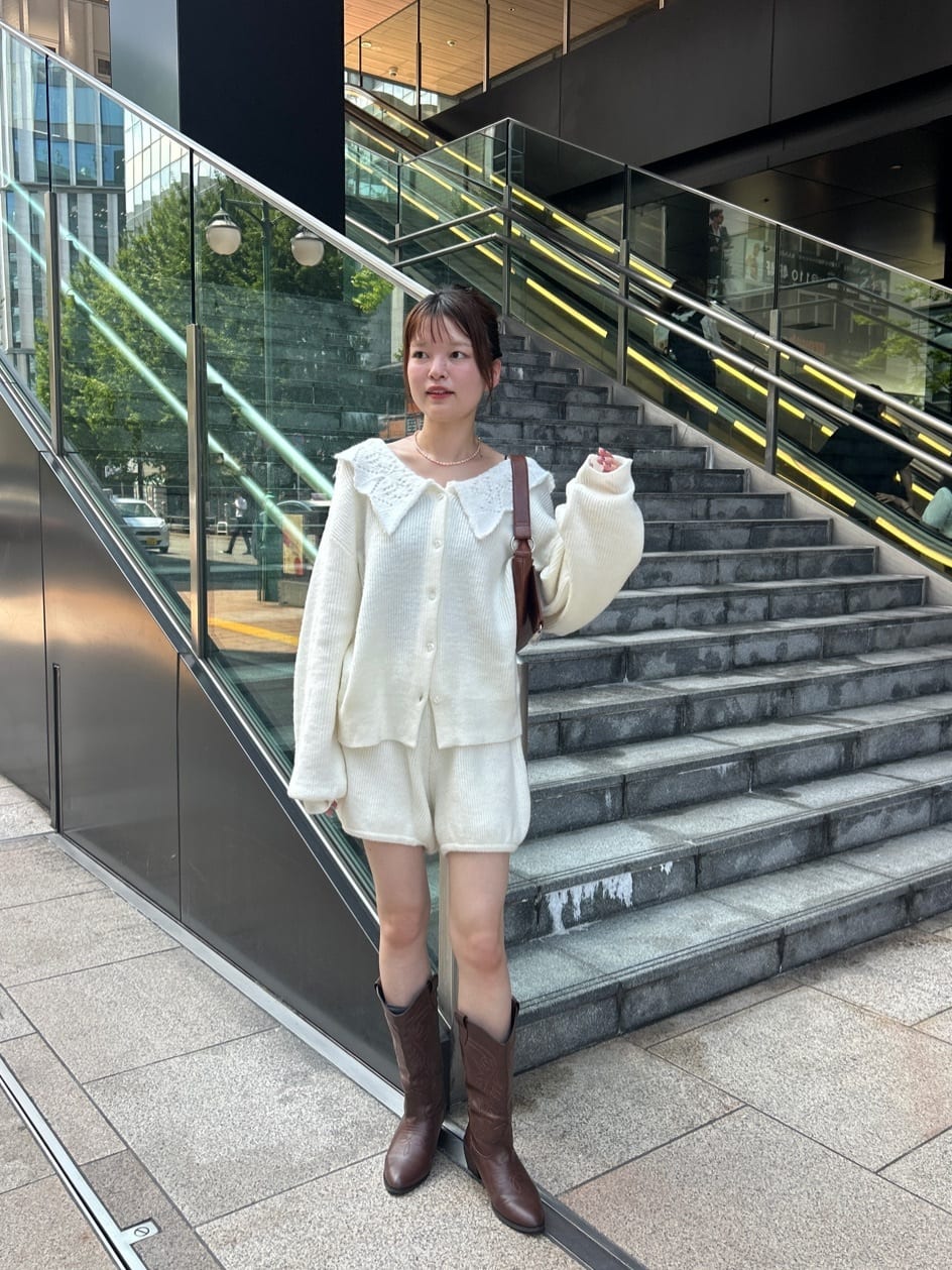 Kastane Lace Collar Knit Cardigan - Image 37