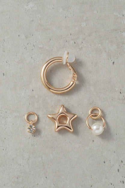 GOLDY Star Charm Earrings