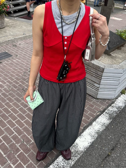 CIAOPANIC 星星鈕Henley Tank Top - Image 63