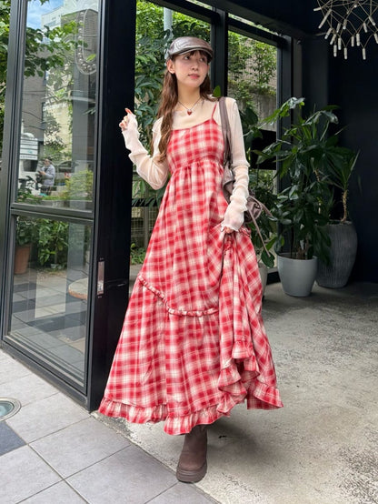 w closet 多層格紋吊帶ops - Image 24